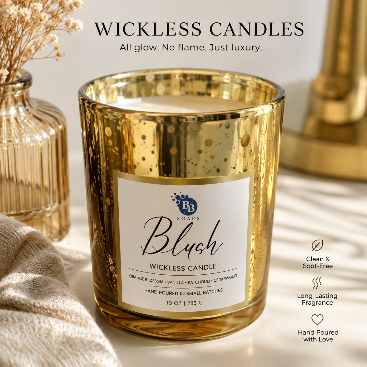Wickless Candle